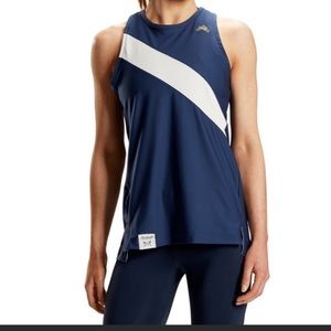 Track Smith Van Cortlandt Singlet Tank in Navy